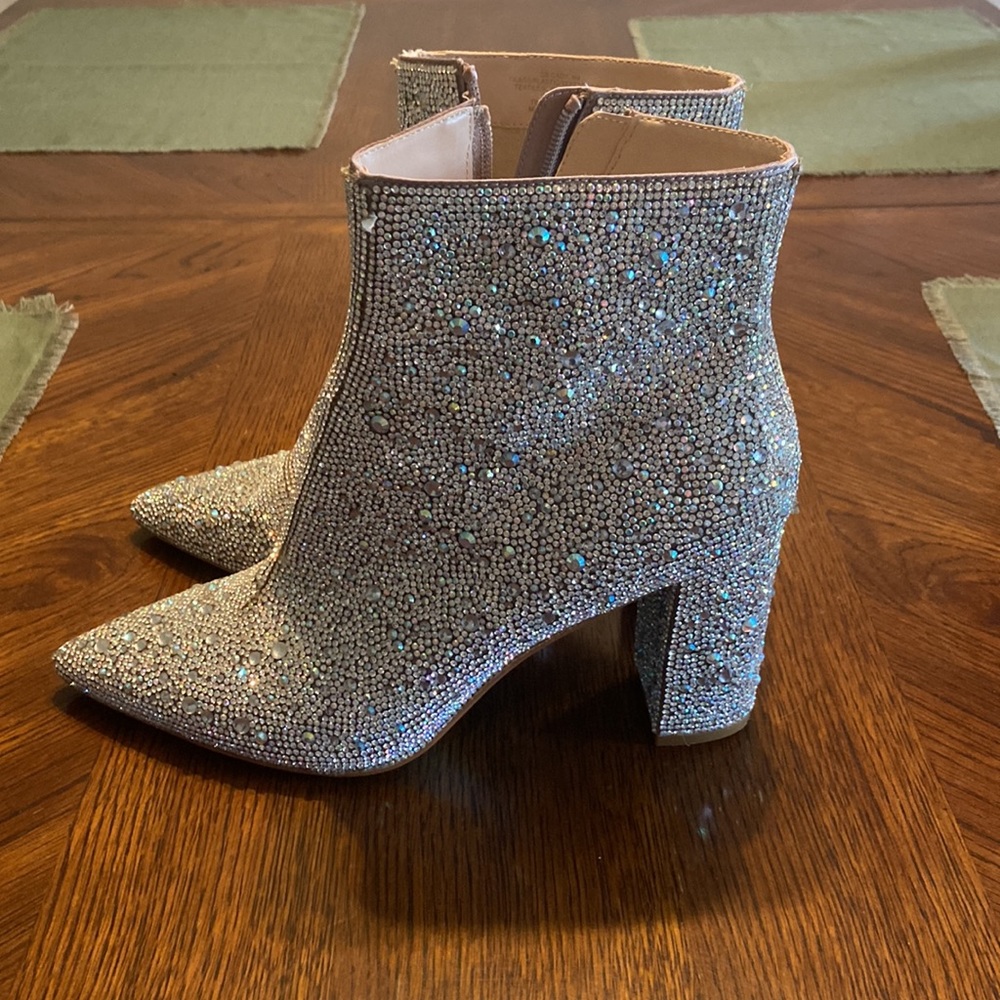 Betsey Johnson Cady Rhinestone Boots